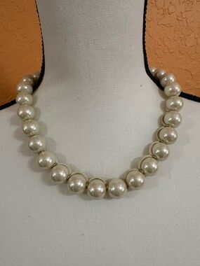 Lia Sophia Cream Pearl Strand Necklace